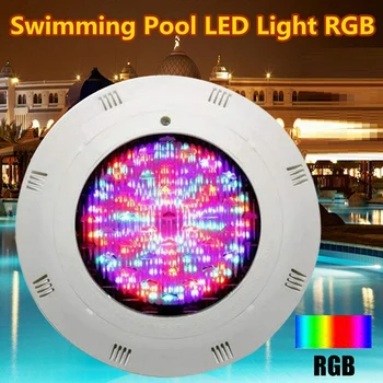 1 סט 12V 18W אורות מתחת למים מתחת למים צבע-שינוי נורות LED RGB IP68 עם השלט (18W)