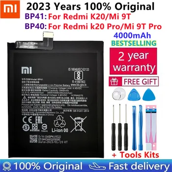 100% מקורי החלפת הסוללה BP41 BP40 Xiaomi Redmi K20 Pro Mi 9T Pro Mi9T Redmi K20Pro פרימיום אמיתי סוללה 4000mAh