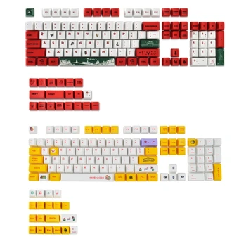 123 מפתחות מכני מקלדת Keycaps צבעוניים XDA גובה PBT Keycap DY תת