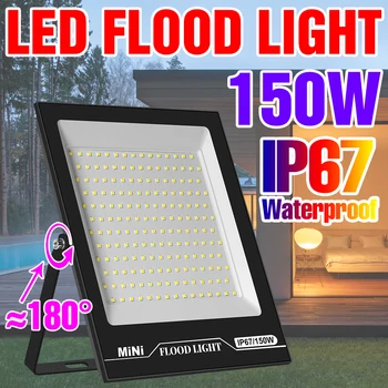 200W LED מקרן, תאורת רפלקטור אור הזרקורים IP67 עמיד למים מנורת קיר AC220-240V תאורה חיצונית גן LED מנורת רחוב