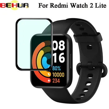 BEHUA מגן סרט שליאומי Redmi Watch2 לייט Smartwatch 3D מעוגל מלא קצה מגן מסך ברור שומר אביזרי כיסוי