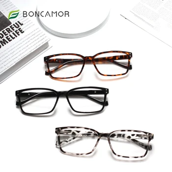Boncamor משקפי קריאה לנשים גברים אור כחול חוסם HD משחקי מחשב הקוראים מרשם Diopter משקפיים 0~6.0