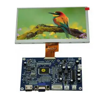 HDMI תואם+וידאו VGA לנהוג לוח 12V + 7.0 inch HD TFT LCD מסך 1024(RGB)*600 ממשק LVDS (NTSC / PAL)מערכת