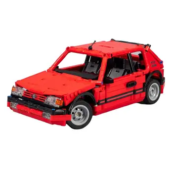 Moc-109517 205Gti מוצק צבע מהדורה אבני הבניין מכונית ספורט צעצוע מכונית קטנה לשלב טכנולוגיה מודל לשלוח ילדים מתנה צעצועים