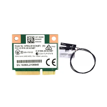 QCA6174 WPEQ-261ACN(BT) WIFI כרטיס+2XAntenna 802.11 AC 867M QCA6174 Bluetooth 4.2 WIFI 5 Mini PCIe כרטיס