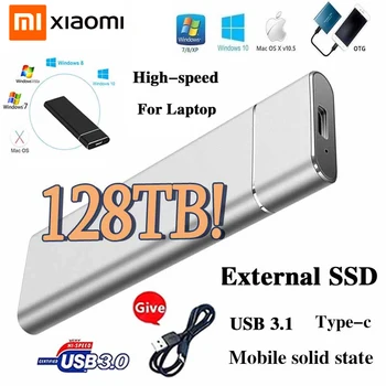 Xiaomi המקורי SSD 128TB 1TB 2TB מהיר אחסון בנפח גדול מסוג USB 3.0 כונן קשיח חיצוני ממשק מחשב המחברת מחשבים ניידים