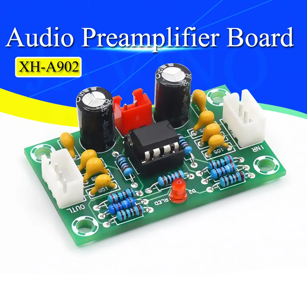 XH-A902 אודיו מבצעי Preamplifier לוח מודול NE5532 מגבר פנל קדמי דיגיטלי צליל לוח מתח רחב