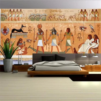 wellyu המסמכים דה parede פארא-קוורטו טפט מותאם אישית מצרים העתיקה רקע קיר מסמכי עיצוב הבית תמונות טפט