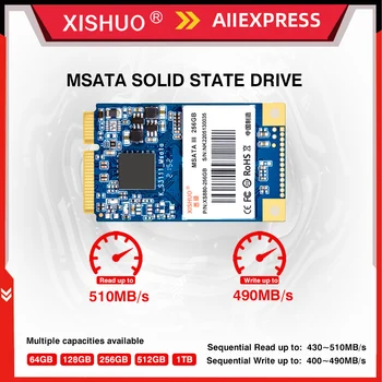 איכות גבוהה 128GB SSD 256GB MSATA 512GB Solid State Drive 1TB Internal Solid State Drive עבור מחשב נייד, שולחן העבודה, מכונת קופה