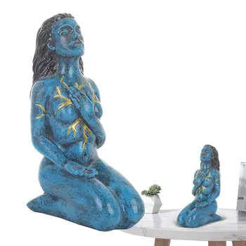אלה דמויות עיצוב שרף אלת פסל תפאורה אהבה עצמית בעיצוב רוח Godness פסל חי השולחן בחדר השינה