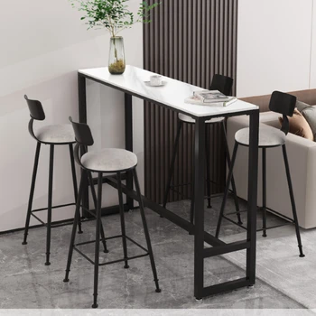 המטבח לבר שולחנות מתכת גבוהה קוקטייל חדר האוכל שולחנות בר קפה מודרני מסה דה סלון Comedor ריהוט הבית YY50BT