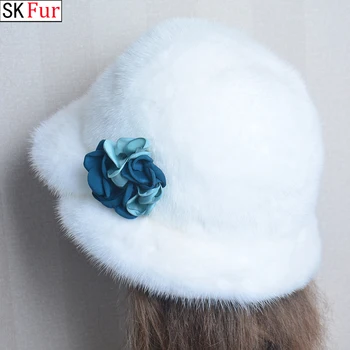 חם יוקרה נשים כובע אמיתי חורפן פרווה חורף אופנתי אישה דלי כובעים קר שווי חיצוני חם שלג פרווה דלי כובע כיפה סבתא כובעים
