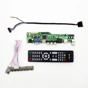 טלוויזיה LCD בקר הלוח עם טלוויזיה AV VGA Audio USB, HDMI תואם עבור 1366X768 LCD פנל B116XW03 V0 B140XW01 V0 NT156WHM-N10