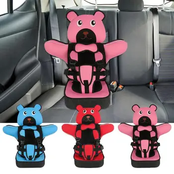 ילדים מושב בטיחות לרכב מחצלת לנשימה נייד כרית מתכווננת הטיולון עבור ילדים 6 חודשים 12 שנים אביזרי רכב