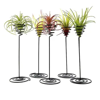 יצירתיים חדשים ברזל שחור אוויר אננס בסיס צמח פרח לסירים בעל הבית מרפסת גן עיצוב אספקה נוף