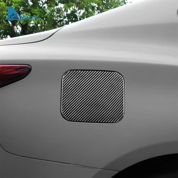 לאינפיניטי Q50 2013-2022 אמיתי רך קשה סיבי פחמן מדבקה לרכב מיכל הדלק החיצוני קאפ לקצץ שמן דלק לכסות את הפנים אביזר