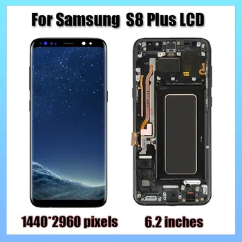 משלוח חינם חדש תצוגת LCD עבור סמסונג גלקסי S8 G950 LCD S8 בנוסף G955 תצוגה מסך מגע דיגיטלית ב-100% נבדק מלא עובד