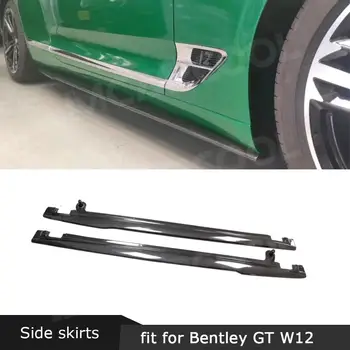 סיבי פחמן לצד חצאיות עבור בנטלי קונטיננטל GT W12 2018-2021 Winglet מפצלי השפה הרחבות BodyKits FRP צבוע