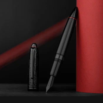 שחור HongDian N6 בוכנה עט נובע שרף EF/F/זמן סכין החוד יפה טורפדו ענן ים כובע המשרד לעסקים כתיבה